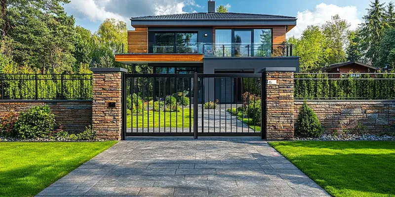 Gartenzaun Metall Polen