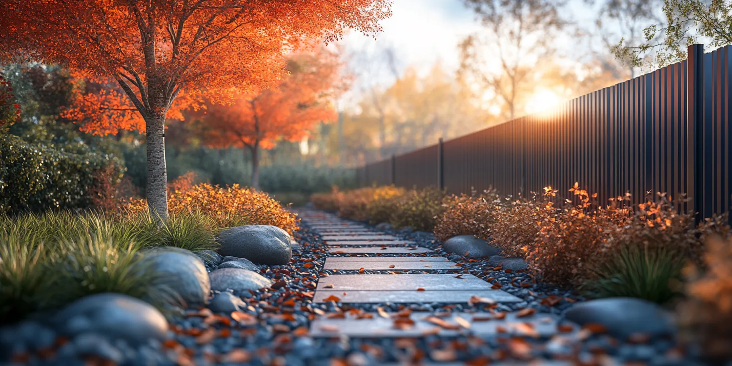 Moderne Zäune aus Polen