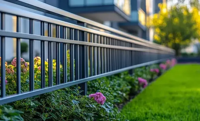 Zaun aus Polen mit Montage