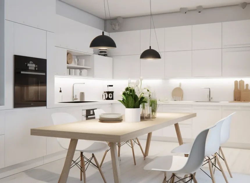 Białe meble kuchenne jakie płytki?